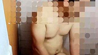 having bathroom sex with my asian chubby friend, bent over in doggystyle 😏