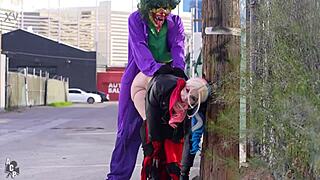 Rachel Luxe As Harley Quinn Feels The Joker's Huge Cock
