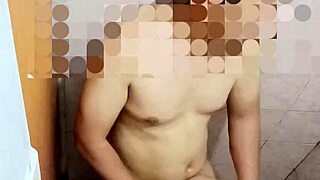 having bathroom sex with my asian chubby friend, bent over in doggystyle 😏