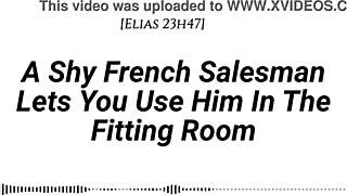 Shy French Salesman In Fitting Room