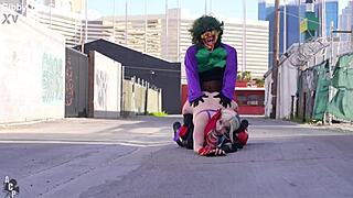 Rachel Luxe As Harley Quinn Feels The Joker's Huge Cock
