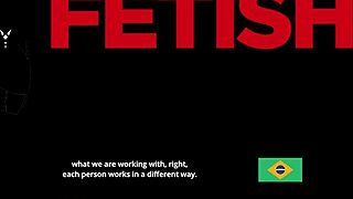 Brazilian Vicky Menage Interview with Shaved Pussy