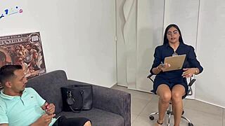 Client discovers sex toys, Melany Latina submits willingly