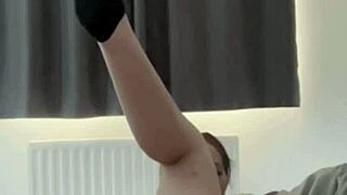 Horny British Coed Squirts Intensely During Solo Webcam Toy Play