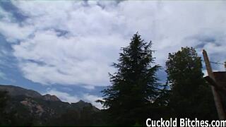 You're going to watch while i get fucked in this femdom interracial scene