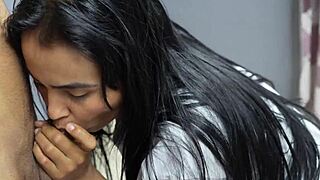 Delicious footjob session