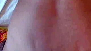Candie Cross Bent Over in POV Doggystyle with Natural Tits
