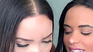 Asian beauty lina nakamura invites friend for intense threesome with black boyfriend, ending in facial cumshot