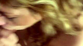 Hot milf delivers amazing blowjob to monster cock