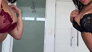 Asian beauty lina nakamura invites friend for intense threesome with black boyfriend, ending in facial cumshot