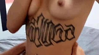 watch me unleash my latina heat in first pov - sloppy deepthroat masturbation & cum on tits