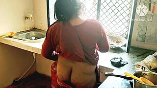 Indian Mature Amateur Bends Over For Big Cock Fucking