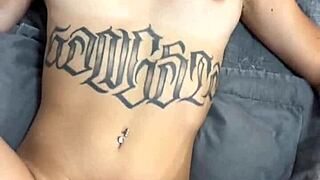 watch me unleash my latina heat in first pov - sloppy deepthroat masturbation & cum on tits