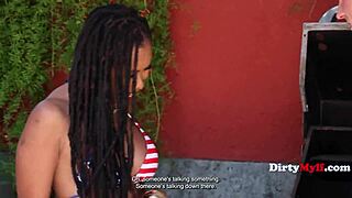 Эбони милф изменяет мужу со пасынком