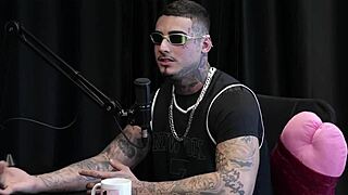 Two Brunettes Strip Him After Oral Tips