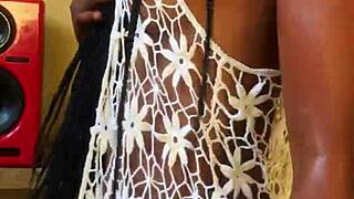 horny ladies tease with striptease and wet pussy play