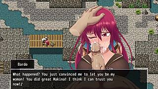 Makina Modder Tied Up Convinces Bandit with Throat and Pussy for Massive Facial