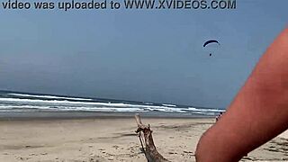 she wouldn't stop until i came, ejaculating right there on the beach in front of everyone.