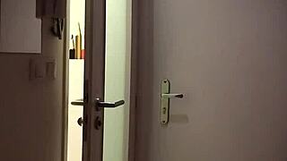 Hey, watch this amateur European hottie squirt wet while teasing with big dildos.