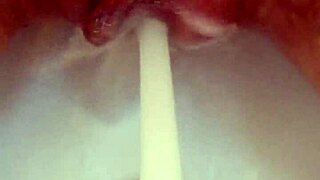 Gretala plays with her pussy and ass holes