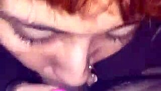 Latina wife performs delicious blowjob oral