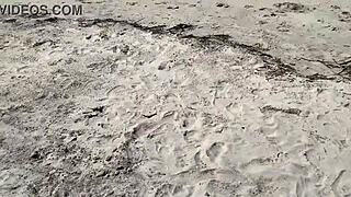 she wouldn't stop until i came, ejaculating right there on the beach in front of everyone.