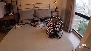 Pretty slut deepthroats monster cock with juicy moans