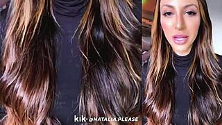 Beautiful Natalia in a live stream