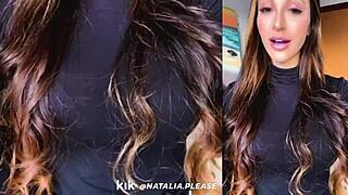 Beautiful Natalia in a live stream