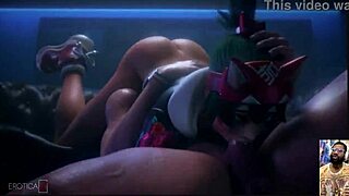 Kiriko Deepthroats The Fuck Out Of A Hard Cock While She Gets Her Bald Pussy Sucked On Thicc Fat Ass Emma Frost Gets Anal Fucked By Venom