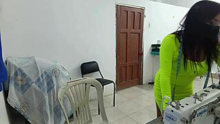 Whore Feels Intense Groping Emotions at Work Uniform