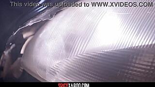 Intense foursome pounding in the graveyard!