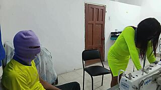 Whore Feels Intense Groping Emotions at Work Uniform