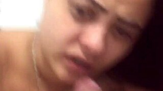 Latina Slut Sucks Huge Cock While Big Tits Bounce