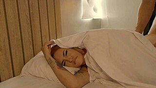 Redhead MILF Enjoys Rough Bisexual Threesome Passion