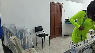 Whore Feels Intense Groping Emotions at Work Uniform