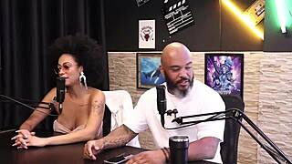 Tiffany Rocha's ELEVATOR DP in SHEER RED