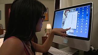 Petite brunette tanner mayes hangs out at sorority house