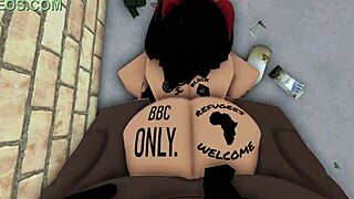 rice bunny takes bbc in an alley way for monster cock sex