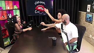 Tiffany Rocha's ELEVATOR DP in SHEER RED