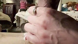milf deepthroats hung stud cock for oral creampie