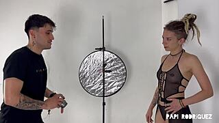 Come to my studio, princess, says papi to italian eva fay for hardcore fuck