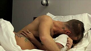 Blonde Tattooed Milf Gets Oiled Massage Kissing And Pussy Licking With Inked Damon