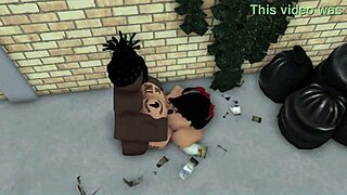 rice bunny takes bbc in an alley way for monster cock sex