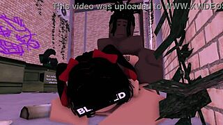 rice bunny takes bbc in an alley way for monster cock sex