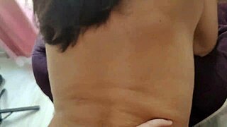 mature woman satisfies young man's sexual desires