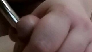 el toothbrush in cock then silicone nail with cumshot steel and finger in peehole 2 cumshots with ruined orgasm