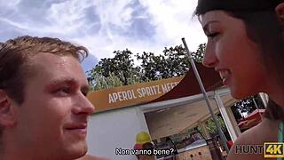 Bad girl enjoys anal sex for money