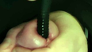 el toothbrush in cock then silicone nail with cumshot steel and finger in peehole 2 cumshots with ruined orgasm