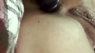 Intense anal plug thrusts deliver shocking vibrations